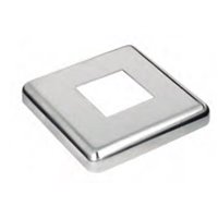 Valona cuadrada de 100x100 para tubo cuadrado o rectangular