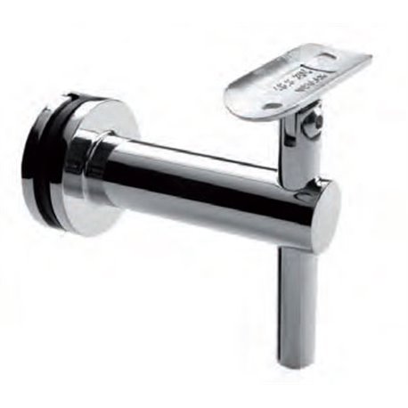 Soporte para fijación a cristal para tubo redondo