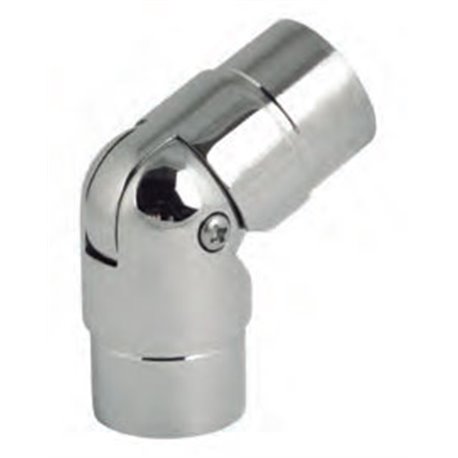 Conector ajustable 90º 2 uniones tubo redondo