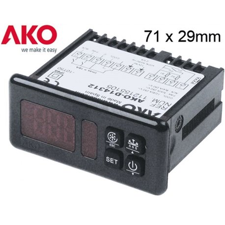 Controlador AKO-D14312 digital 12v 3 relés