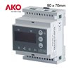 Controlador AKOTIM-21ARTE rail DIN digital 230V 1 relé+ relé alarma + reloj