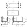 Termostato panelable Corel PZD3C0P001 230V 3 relé