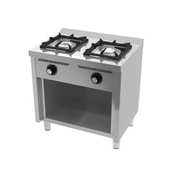 Cocina a gas 2 fuegos con estante serie 600