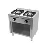 Cocina a gas 2 fuegos con estante serie 550