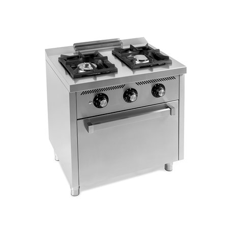Cocina a gas 2 fuegos con horno serie 600
