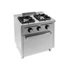 Cocina a gas 2 fuegos con horno serie 600
