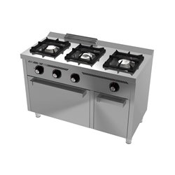 Cocina a gas 3 fuegos con horno serie 600