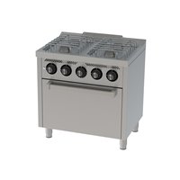 Cocina a gas 4 fuegos y horno gas 600 basic