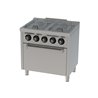 Cocina a gas 4 fuegos y horno gas 600 basic