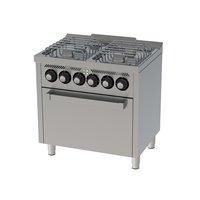 Cocina a gas 4 fuegos y horno eléctrico 600 basic
