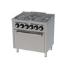 Cocina a gas 4 fuegos y horno eléctrico 600 basic