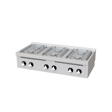 Cocina a gas 6 fuegos serie 600 basic