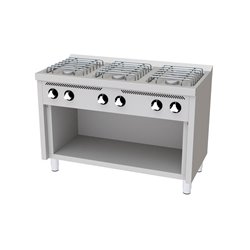 Cocina a gas 6 fuegos y base serie 600 basic