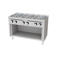 Cocina a gas 6 fuegos y base serie 600 basic