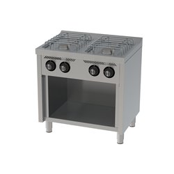 Cocina a gas 4 fuegos y base serie 600 basic