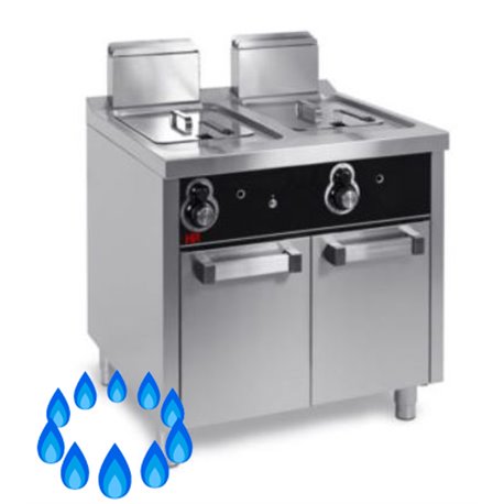 Freidora industrial a Gas 12+12 Litros serie 750