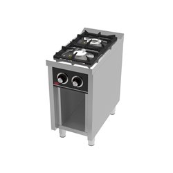 Cocina a gas 2 fuegos con base serie 750