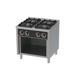 Cocina a gas 4 fuegos con base serie 750
