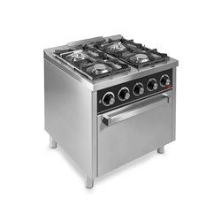 Cocina a gas 4 fuegos con horno serie 750