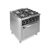 Cocina a gas 4 fuegos con horno serie 750
