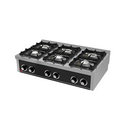 Cocina a gas 6 fuegos serie 750