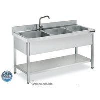 Fregadero industrial 1800x700