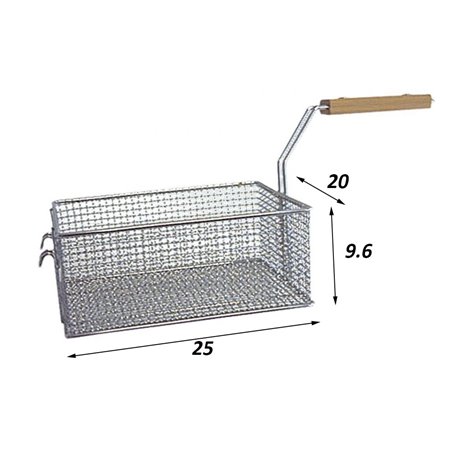 Cesta freidora Lotus 250 x 200 x 100 mm