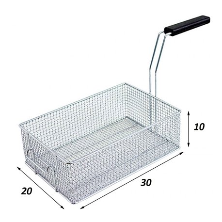 Cesta freidora Lotus 300 x 200 x 100 mm