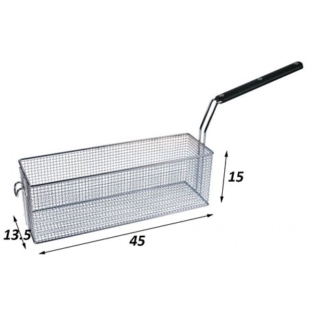 Cesta freidora Lotus 450 x 135 x 15 mm