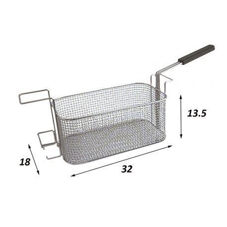 Cesta freidora Juno 320 x 180 x 135 mm