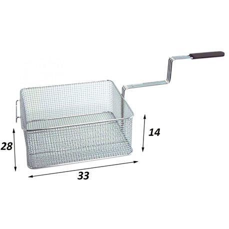 Cesta freidora Giga 330 x 280 x 140 mm