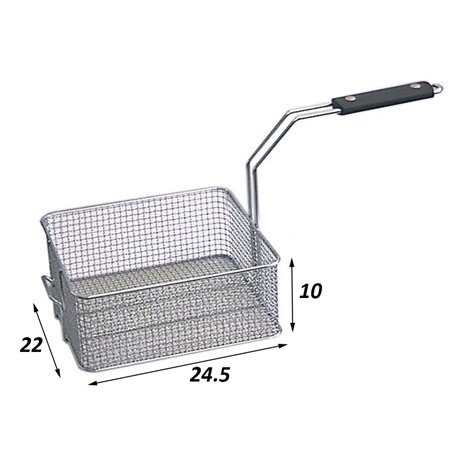 Cesta freidora Tecnoinox 245 x 220 x 100 mm