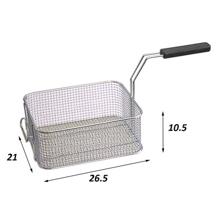 Cesta freidora Zanussi 265 x 210 x 105 mm