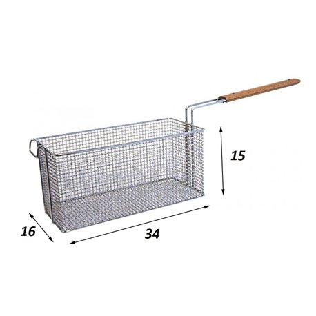 Cesta freidora Zanussi 340 x 160 x 150 mm