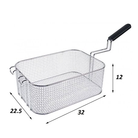 Cesta freidora Zanussi 320 x 225 x 120 mm