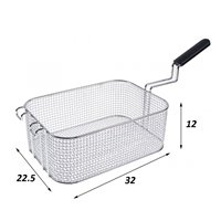 Cesta freidora Zanussi 320 x 225 x 120 mm