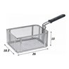 Cesta freidora Movilfrit 260 x 183 x 130 mm