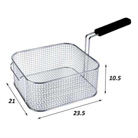 Cesta freidora RM-Gastro 235 x 210 x 105 mm