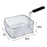 Cesta freidora RM-Gastro 235 x 210 x 105 mm