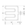 Resistencia horno Makro 1400W