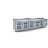 Mesa refrigerada o congelación Snack cristal