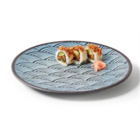 Plato plano melamina ocean