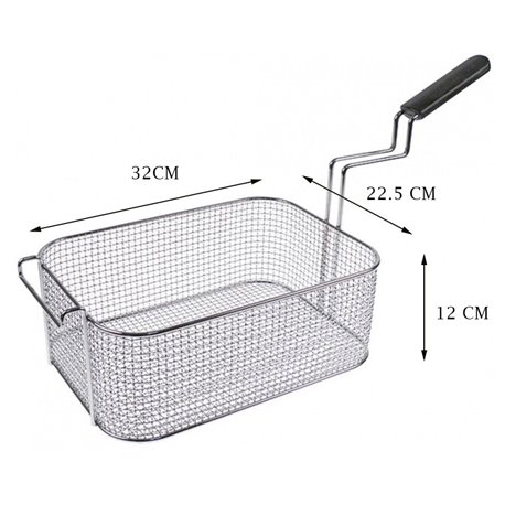 Cesta freidora Zanussi 320 x 225 x 120 mm