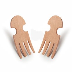 Servidor de ensalada de madera
