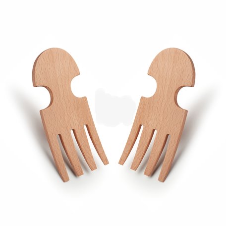 Servidor de ensalada de madera