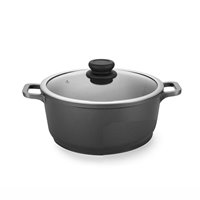 Cacerola baja con tapa Black Forged