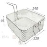 Cesta freidora Dosilet 245 x 220 x 95 mm
