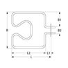 Resistencia horno Electrolux 1000W