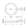 Resistencia horno Electrolux, Zanussi 5666W
