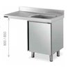 Fregadero de 1200x550 mm con espacio lavavajillas